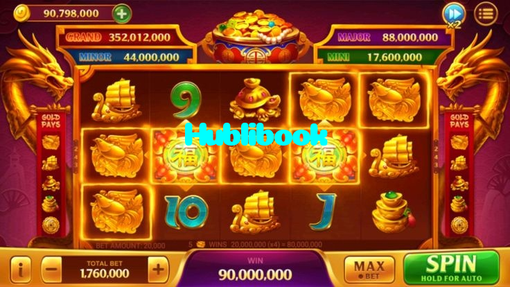 Hublibook casino presented on mobile device in Pakistan with slots and live games